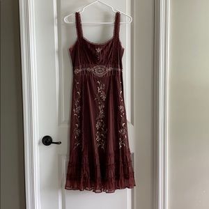 Anthropologie circa 2005 mid calf dress size 6